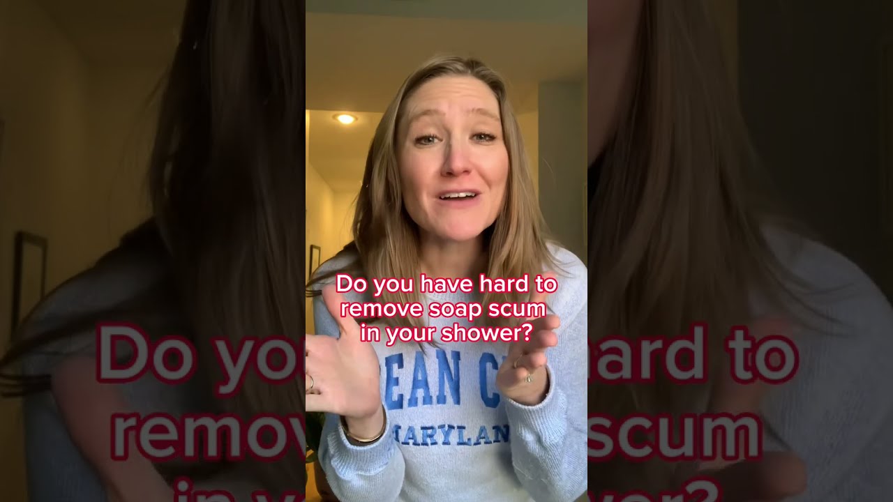 Simple Hack to Clean Shower Tiles and Glass Shower Doors (Without Scrubbing!) #shorts