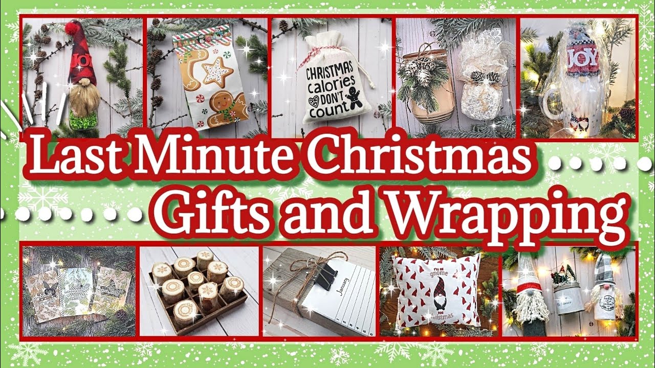 Easy and Unique Last Minute Christmas Gifts and Wrapping Ideas