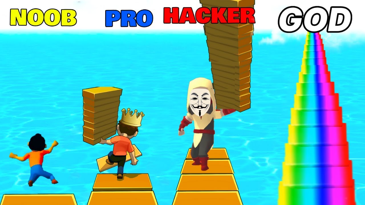 The NOOB vs PRO vs HACKER vs GOD in Shortcut Run
