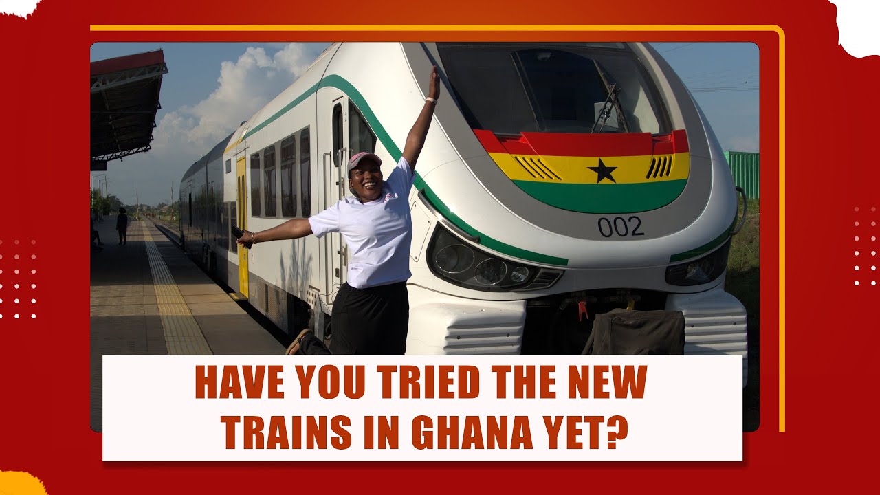 THE NEW TRAINS IN GHANA ||FROM TEMA HARBOUR TO AFIENYA||  