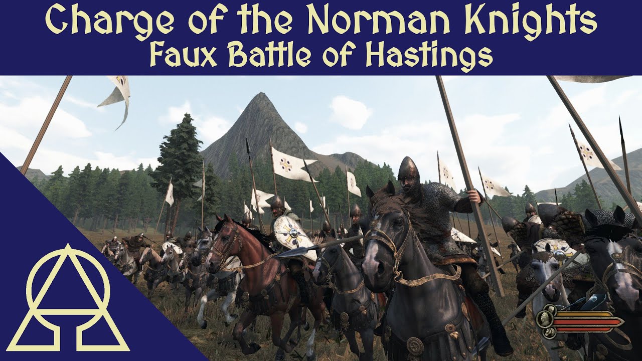 Normans and Saxons at the Faux Battle of Hastings - Mount and Blade II Bannerlord