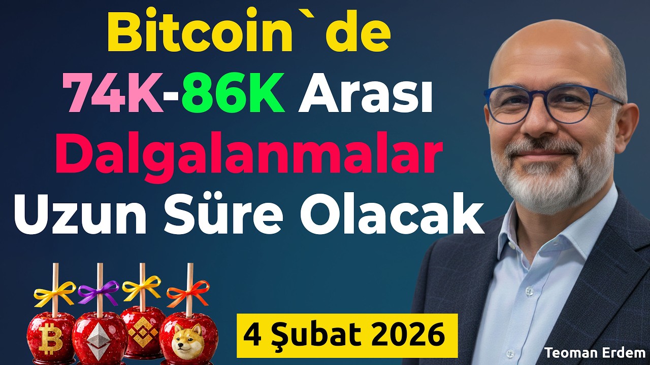 Bitcoin`de 74K -86K Arası Dalgalanmalar Uzun S&uuml;re Olacak - 4 Şubat 2026