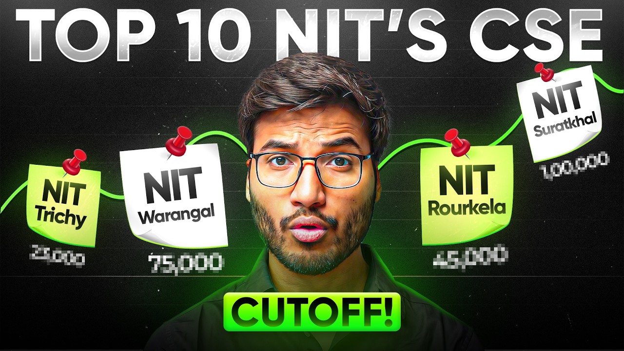 JEE 2026 : Top 10 NIT&rsquo;s CUTOFF (CSE) &mdash; Category Wise!