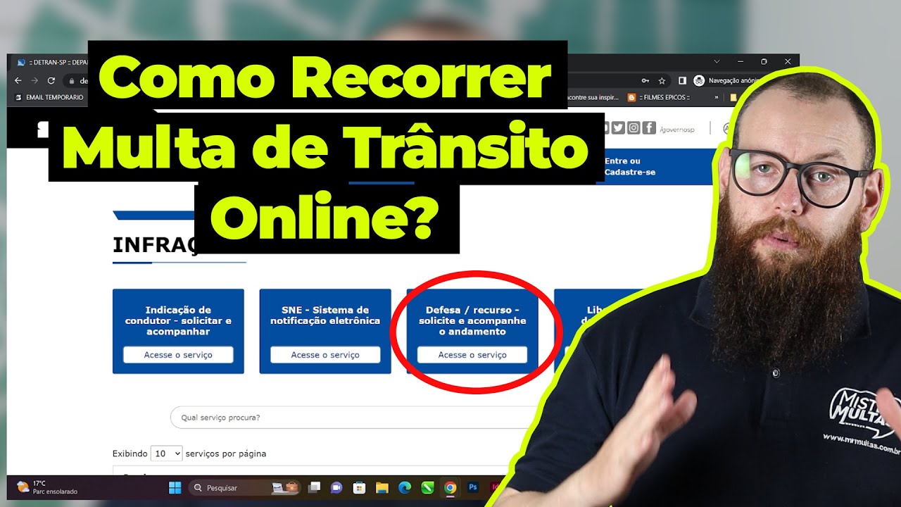 Como Recorrer Multa de Tr&acirc;nsito Online?