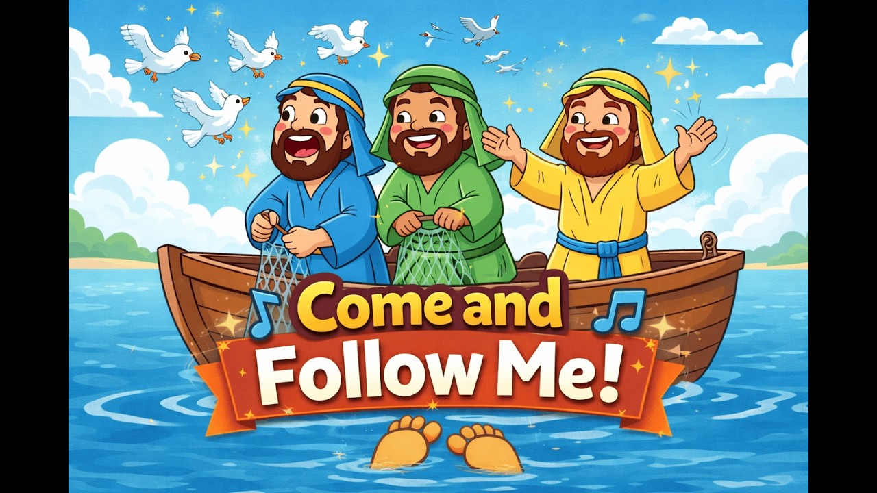 Come and Follow Me 🎶 | Christian Kids Song About Jesus | Sing Along