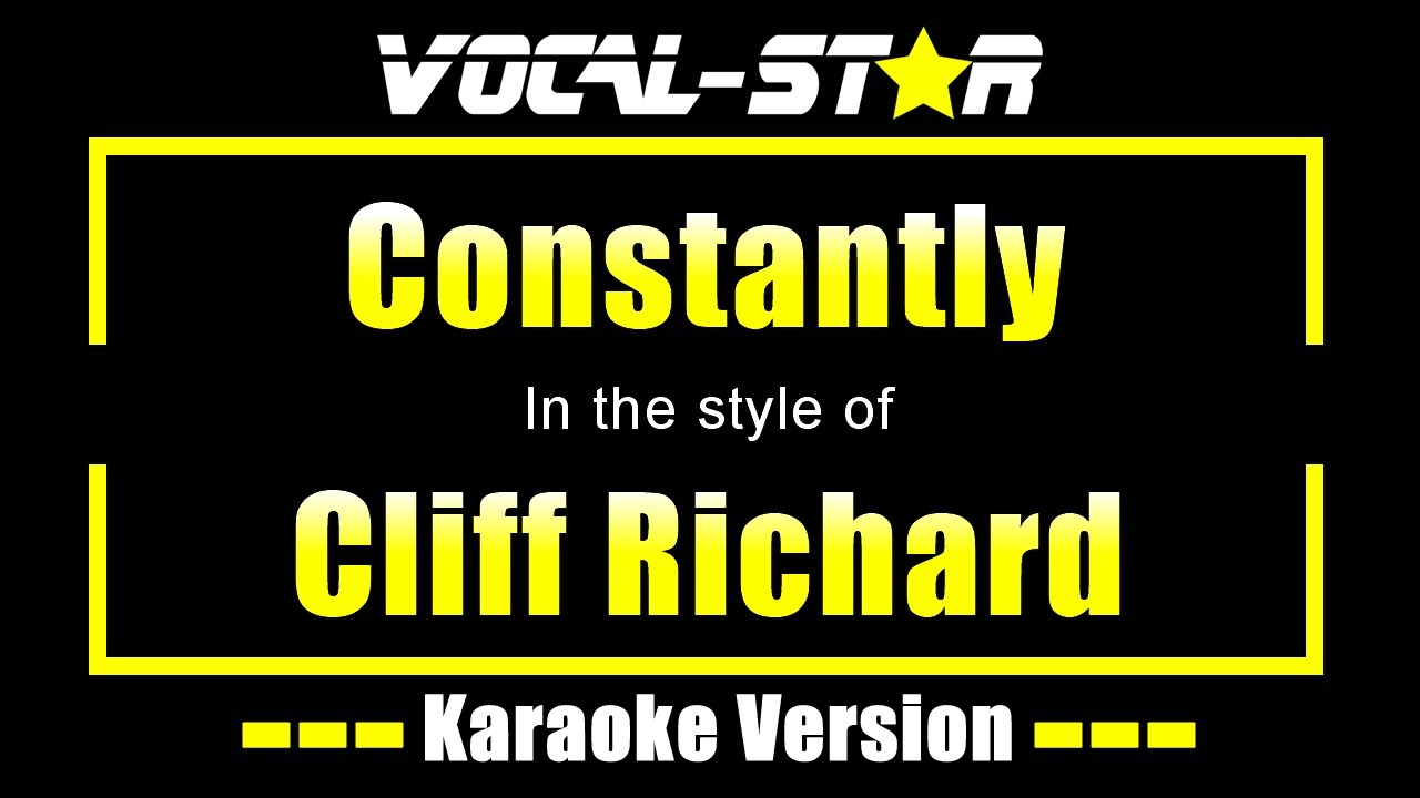 Constantly Karaoke | Cliff Richard Karaoke Version