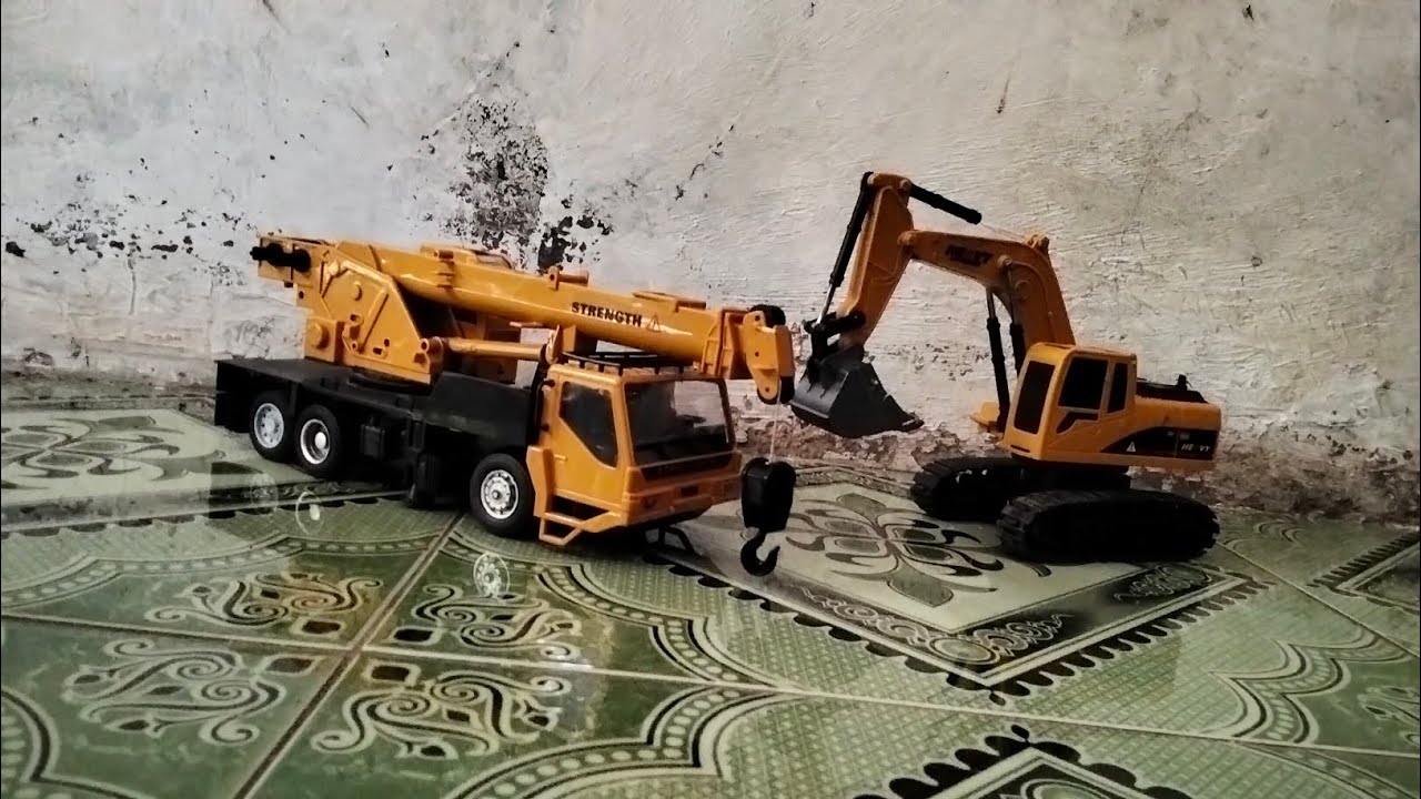 ASMR RC AOHAI CRANE Rescue Heavy Super Power Excavator