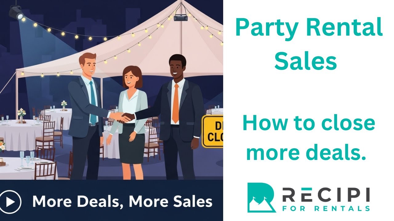 Party Rental Sales.  DO's & DON'TS of sales