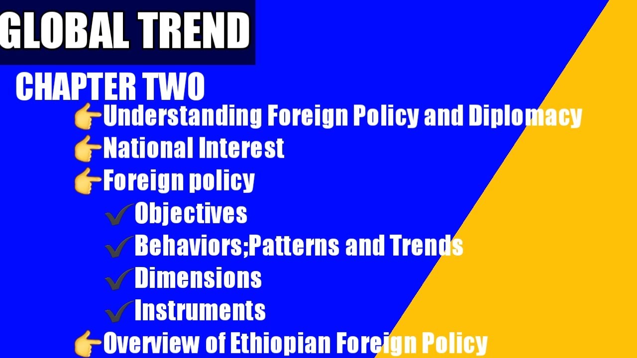 Global Trend-chapter2-Foreign Policy Objectives