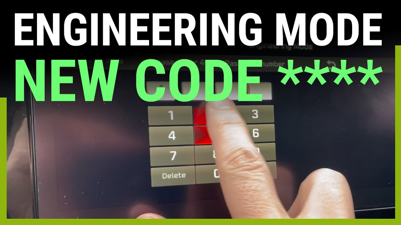 New engineering mode code | Kia e-Niro | VESS update item?