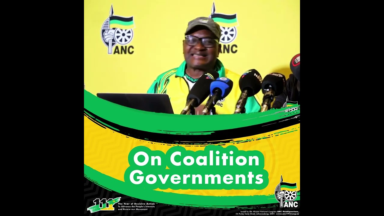 ANC NEC applies itself to the question of running effective government coalitions