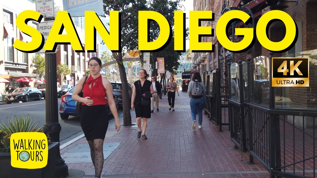Gaslamp Quarter | San Diego Travel | Downtown San Diego | 4K Ultra HD Walking Tour
