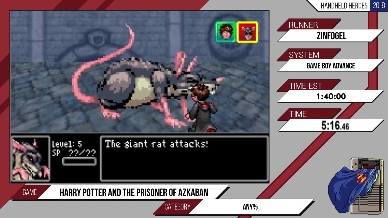 Harry Potter and the Prisoner of Azkaban by Zinfogel. Handheld Heroes Marathon 2018