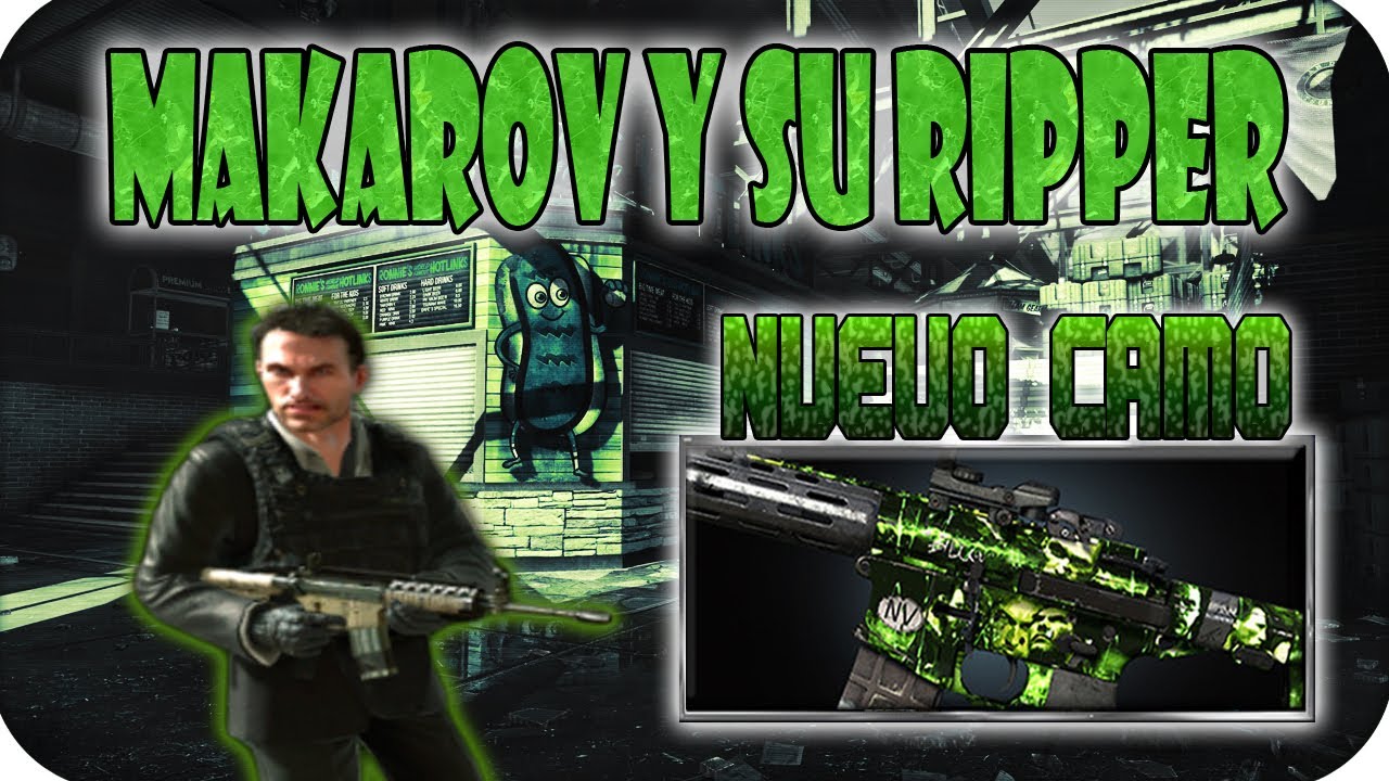 LIVE - Makarov, Su Camo Y Su Ripper - CoD Ghosts Gameplay HD