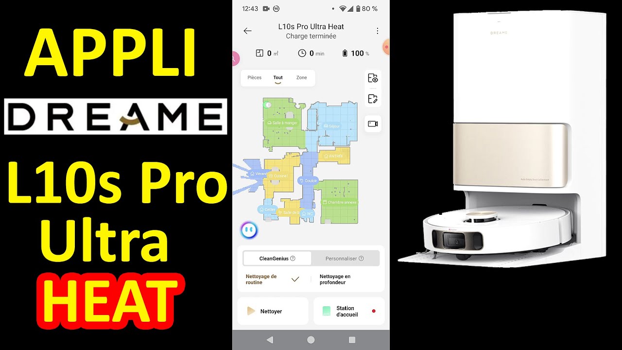 ✅ APPLICATION DREAME L10s PRO ULTRA HEAT ✅ APPLI EN DÉTAIL