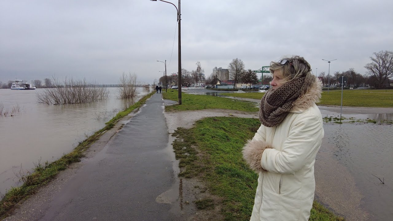 Hochwasser am Hafen-Gernsheim am 2.2.21