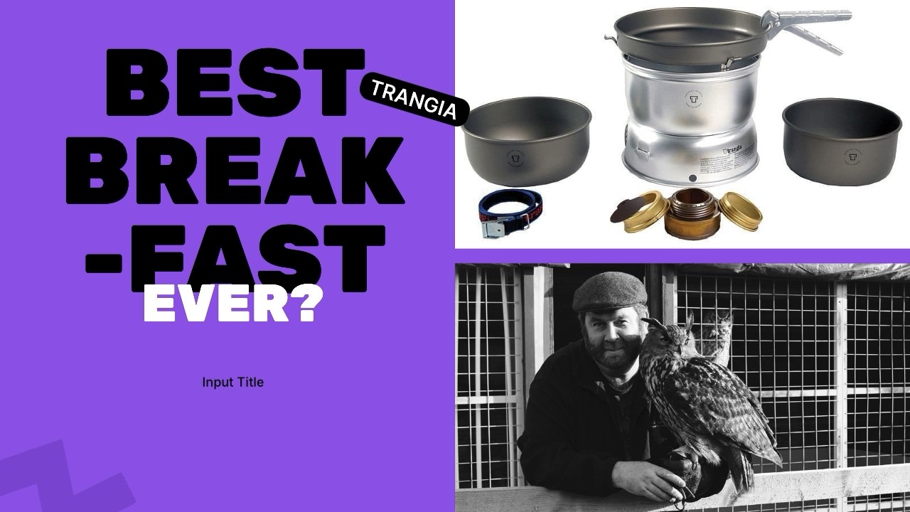 Trangia Cooking. Best breakfast EVER!