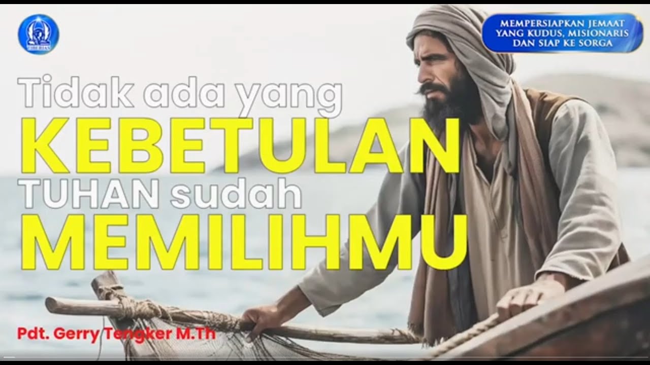 Tidak Ada Yang Kebetulan Tuhan Sudah Memilihmu | Pdt. Gerry Tengker, M.Th. | Minggu, 18 Januari 2026