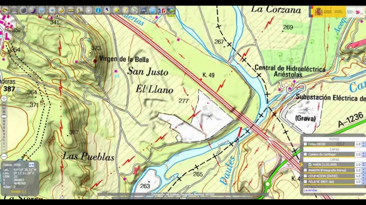 Tutorial descarga Mapa Topográfico y foto aérea