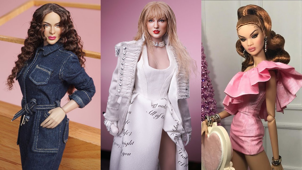 🎀Celebrity Doll Makeover! 🌟 Taylor Swift & Ahlan AlSamsi Dolls | DIY Barbie Tutorial
