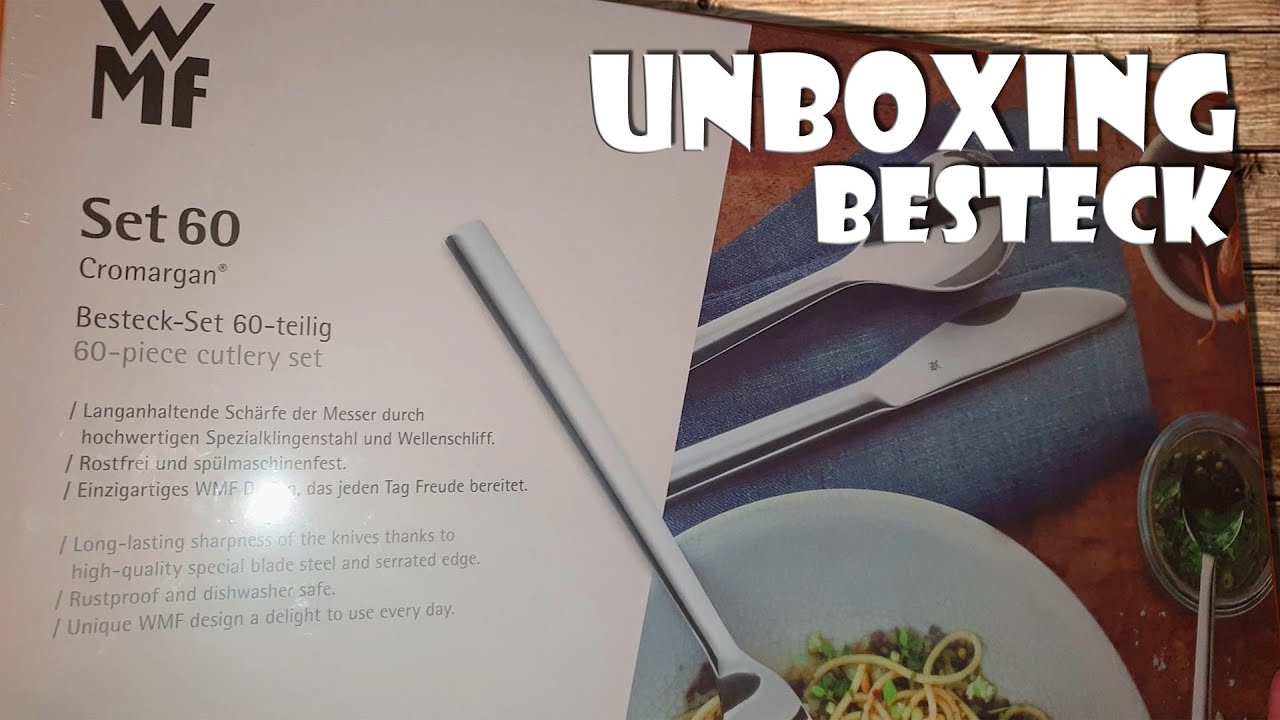 Unboxing WMF Cromargan Besteck Set 12 Personen [4K]