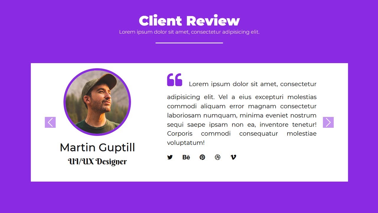 Bootstrap 5 Testimonial Carousel Slider | Bootstrap Testimonial Slider