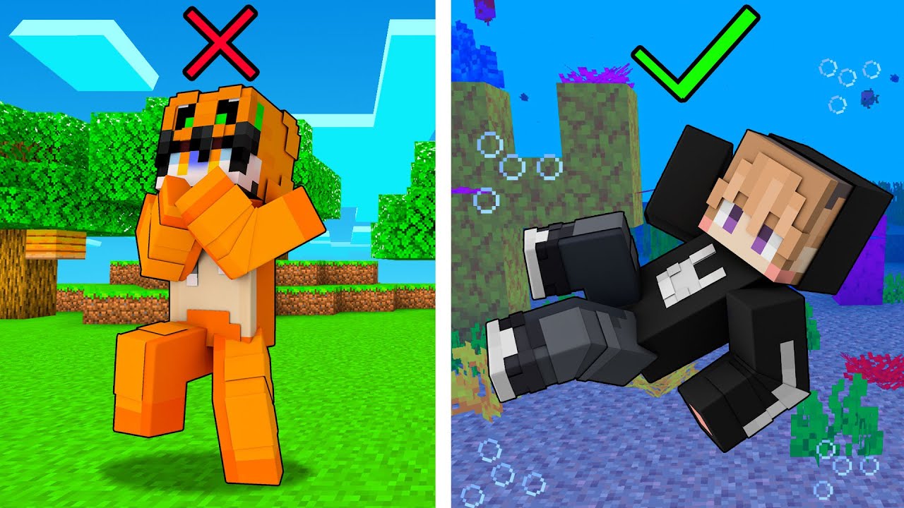 KITA BISA HIDUP DI DALAM AIR SEPERTI IKAN DI MINECRAFT!!