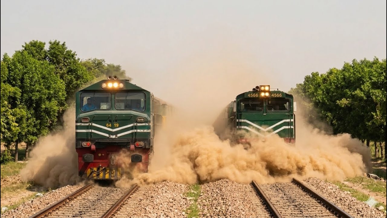 Pakistan&rsquo;s Fastest Trains Compilation | Jaffar Express Wins the Race!|ٹرینوں کی دوڑجعفر کی جیت|
