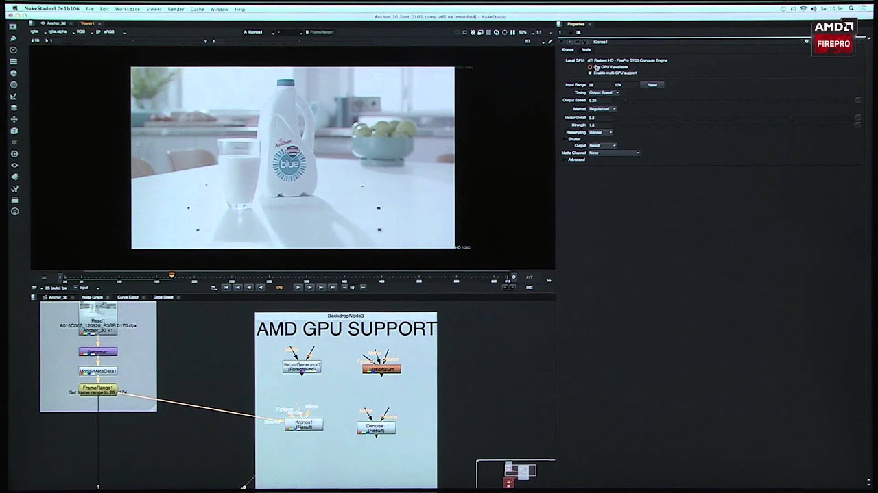 NUKE 9 & NUKE Studio on Mac Pro w and w/o AMD FirePro OpenCL acceleration