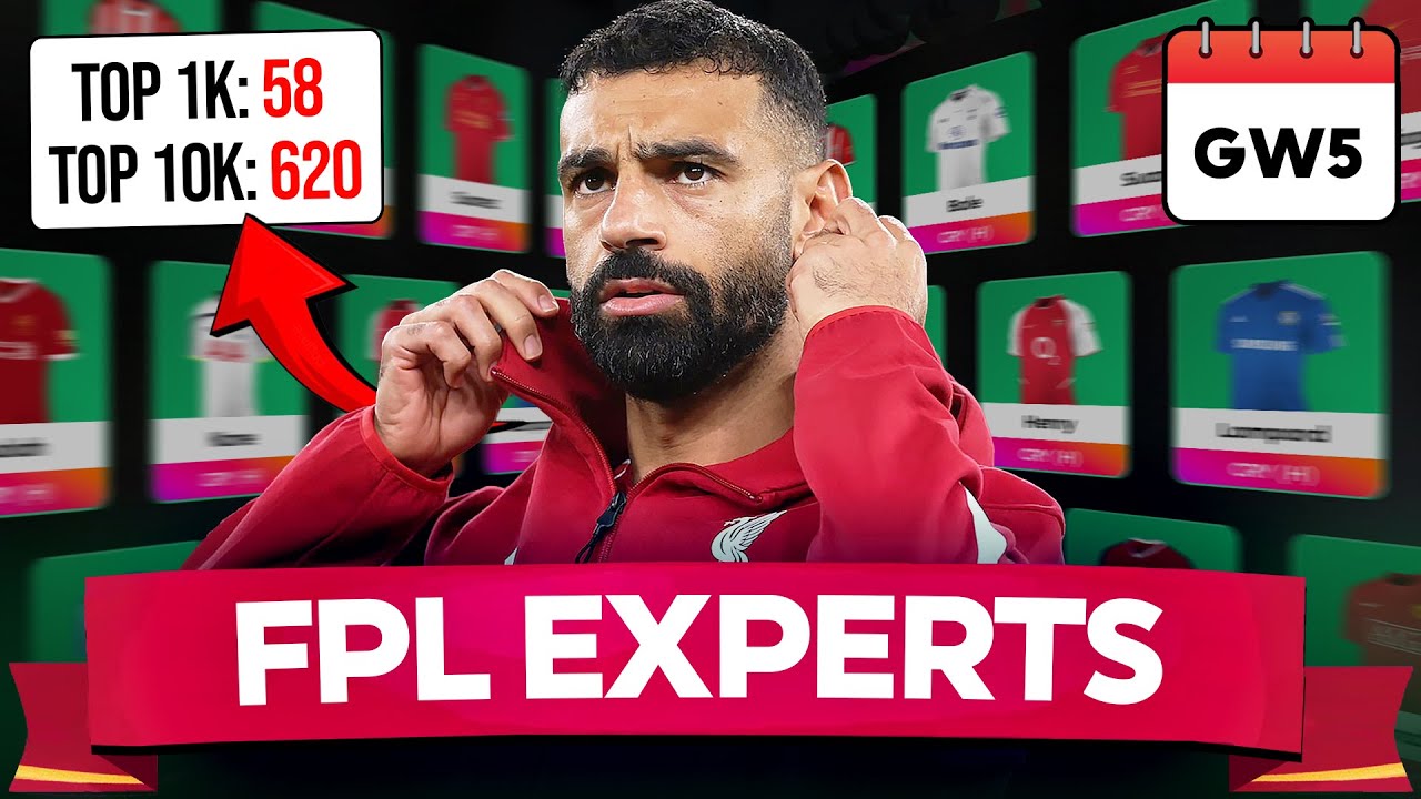 FPL GW5 EXPERTS TEAM 💥 WILDCARD + BENCH BOOST TEAM!