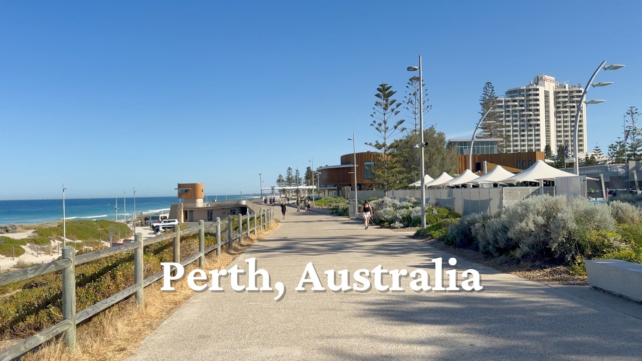 Scarborough Beach walk, in Perth Australia - summer 2026
