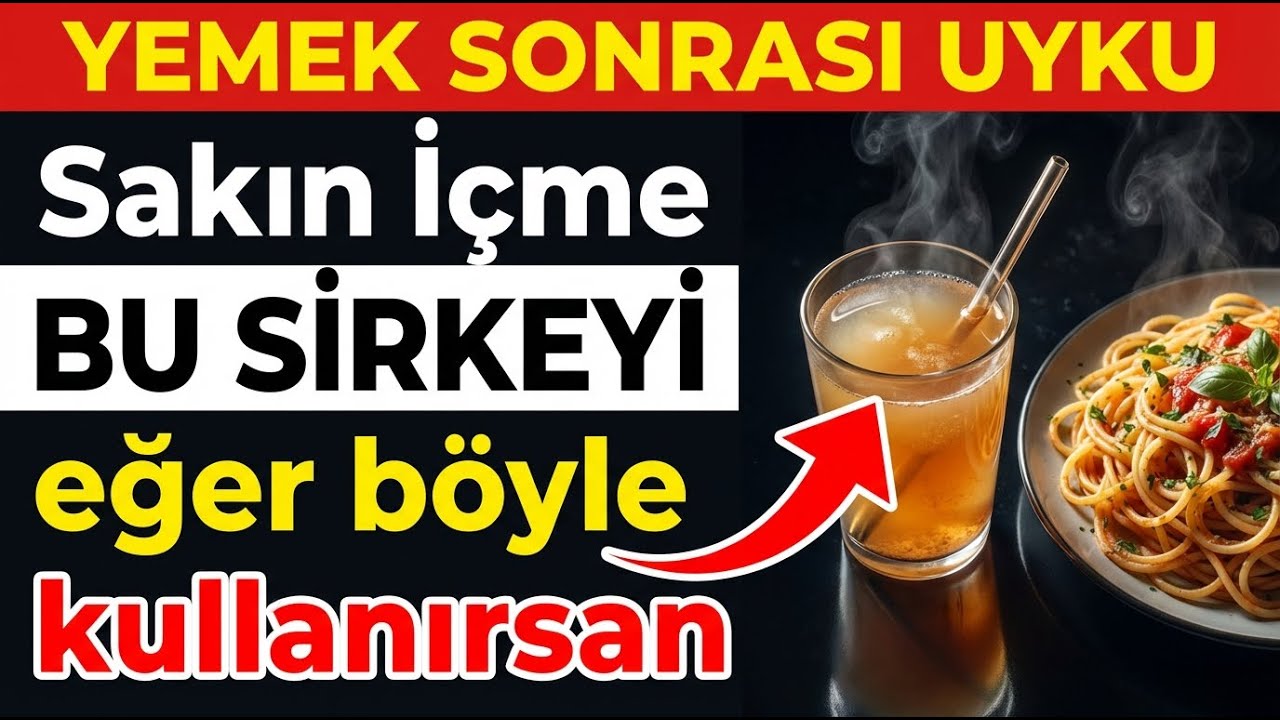 Yemekten Sonra Uyku Basıyorsa Bunu Yapın! (İnsülin Direncini Kıran İlaçsız Sır)