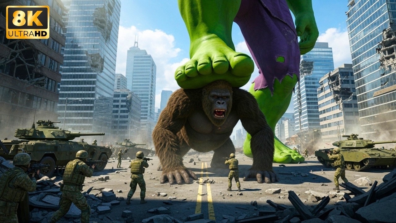 King Kong vs Titan Hulk – Ultimate Destruction Battle (Full Movie 4K) | Monster War