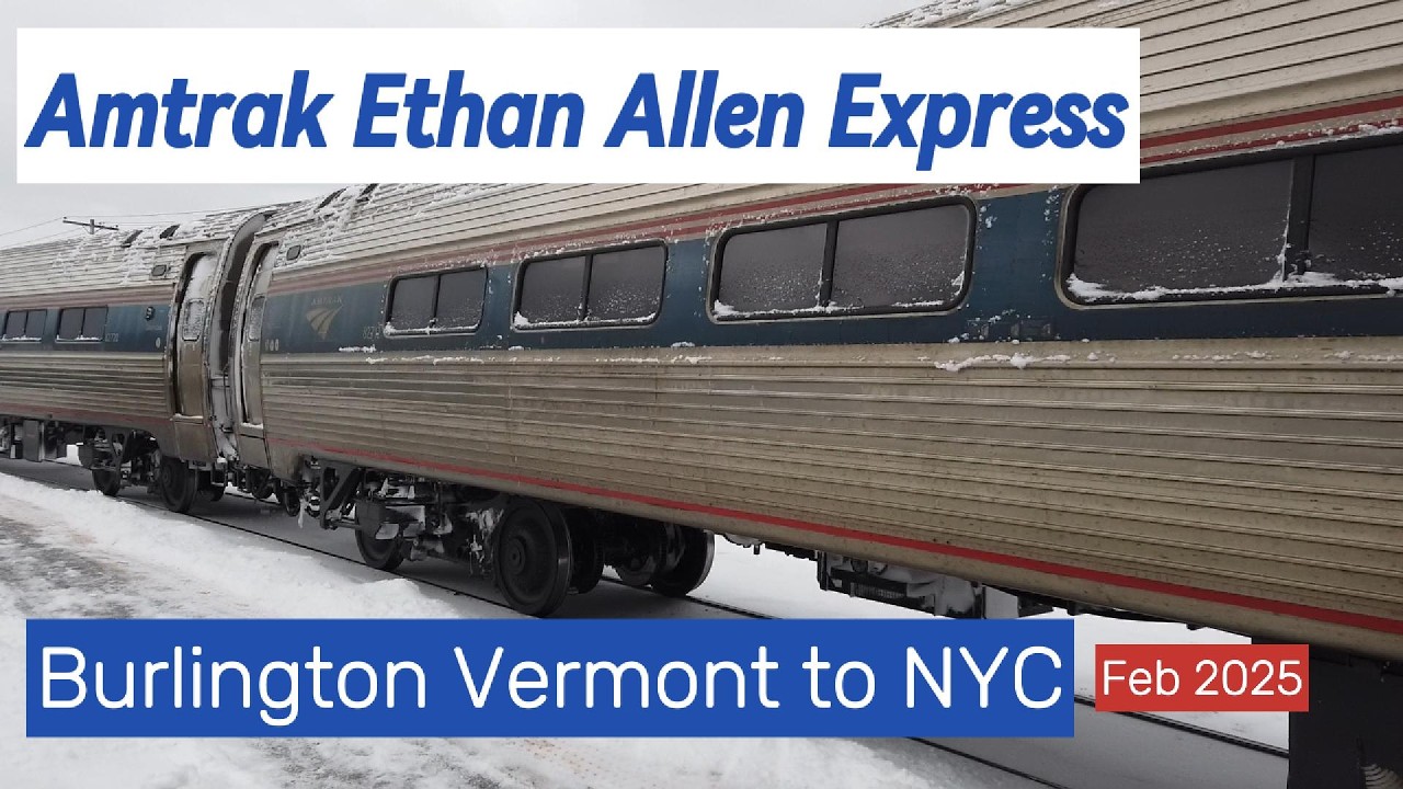 Amtrak Burlington Vermont to NYC -Snow Train!!!