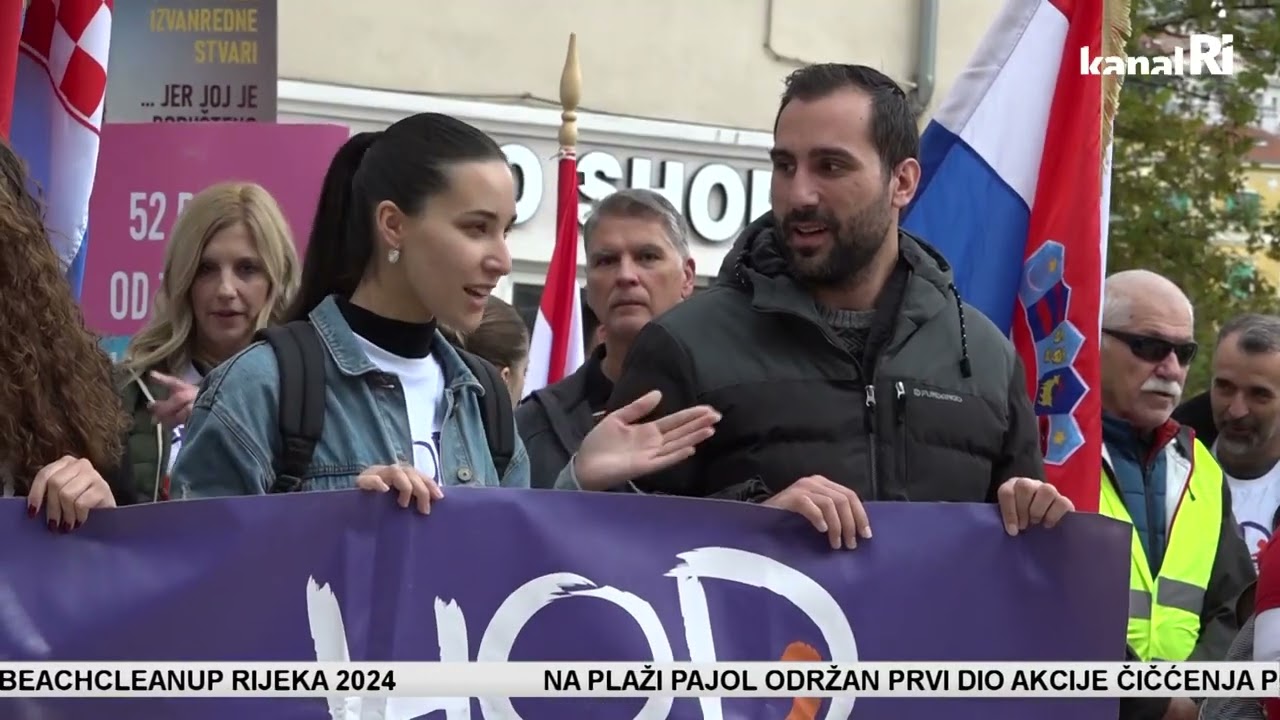 U Rijeci održan Hod za život, organiziran je i prosvjed protiv Hoda za život