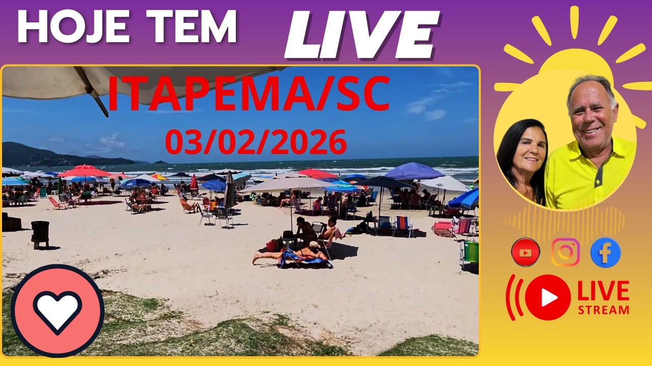 ITAPEMA /SC  MANHÃ COM CHUVA AO VIVO  /  9:00 HR