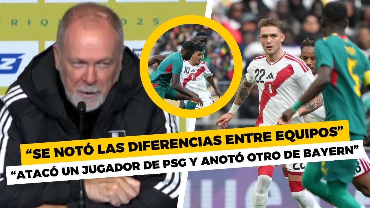 CONFERENCIA de MANO MENEZES tras DERROTA de PER&Uacute; 0-2 SENEGAL: HABL&Oacute; de LAS DIFERENCIAS entre EQUIPOS
