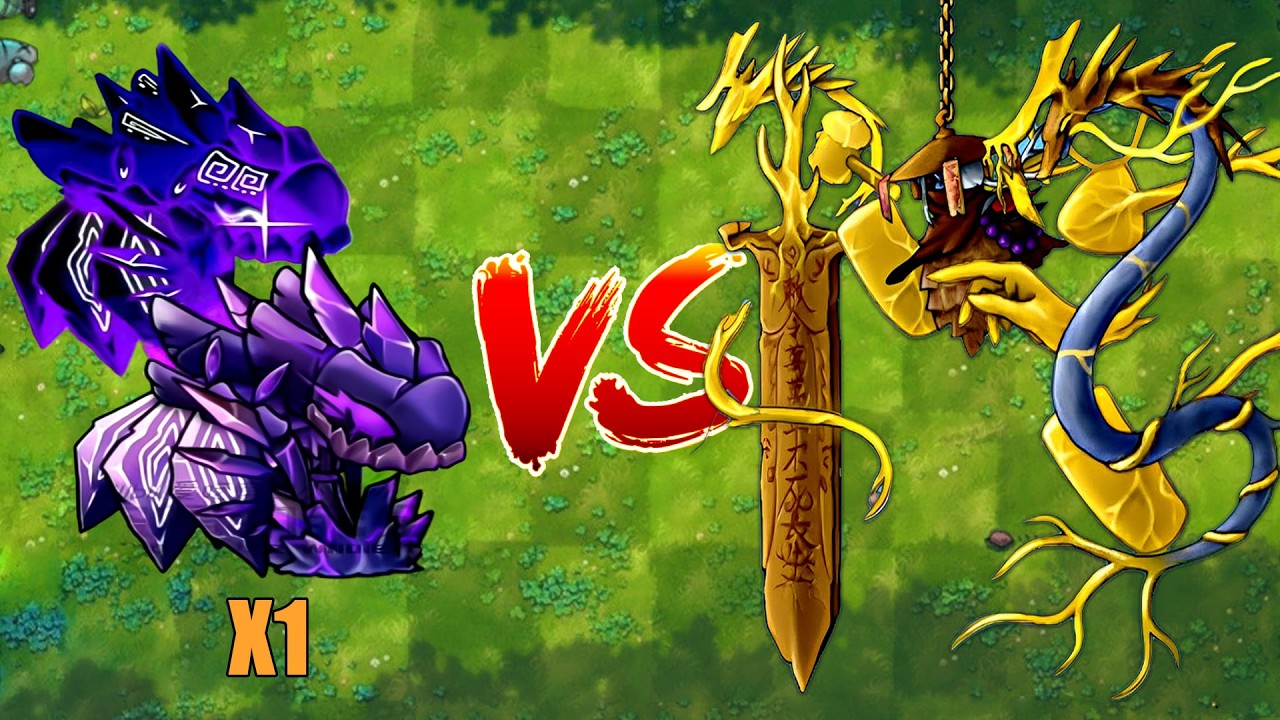 PVZ 1 Fusion 3.4 Challenge!! 1 Plants Fusion VS 30000 Ultimate Dragon Zombie - Who Will Win?