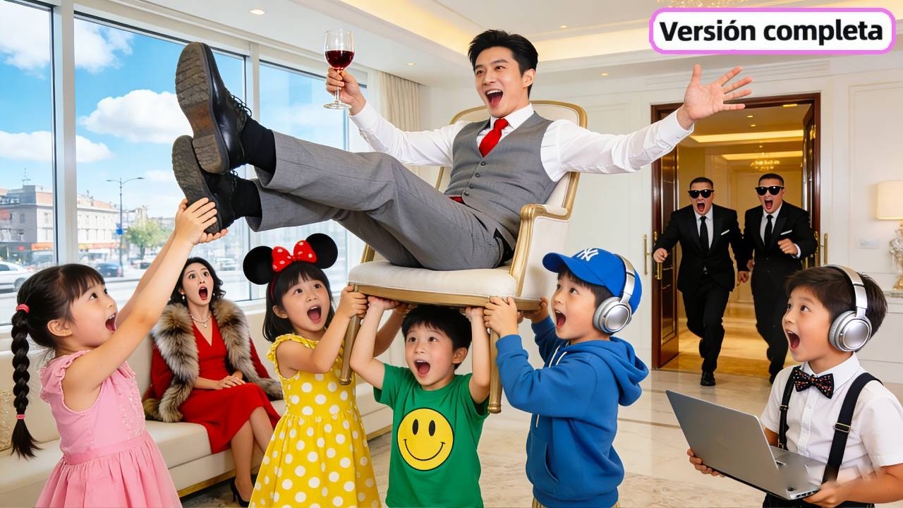 Los 5 pequeños genios se llevan al CEO: “¡Papá, asume tu responsabilidad paterna!” #drama