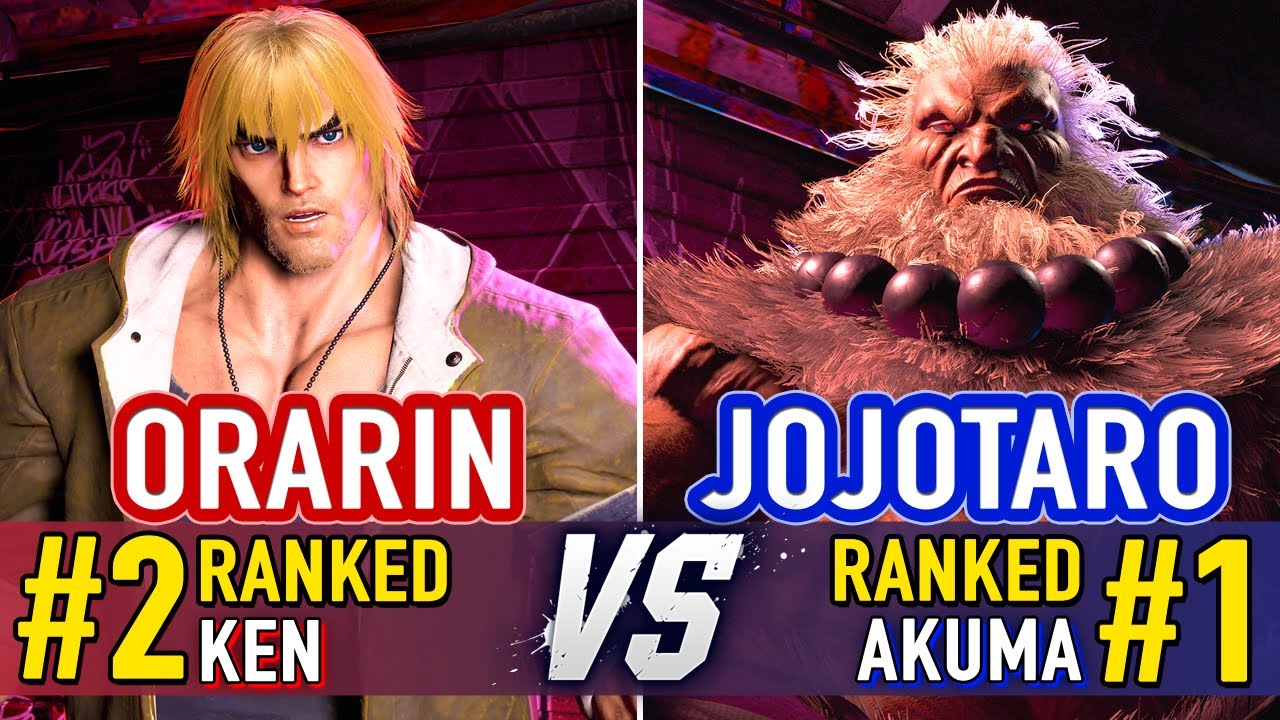 SF6 🤜 Orarin (#2 Ranked Ken) vs Jojotaro (#1 Ranked Akuma) 🤛 SF6 High Level Gameplay