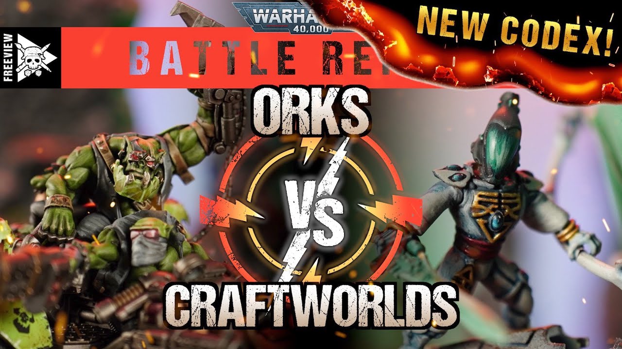 **NEW CODEX!** Orks vs Craftworlds 1500pts | Warhammer 40,000 Battle Report