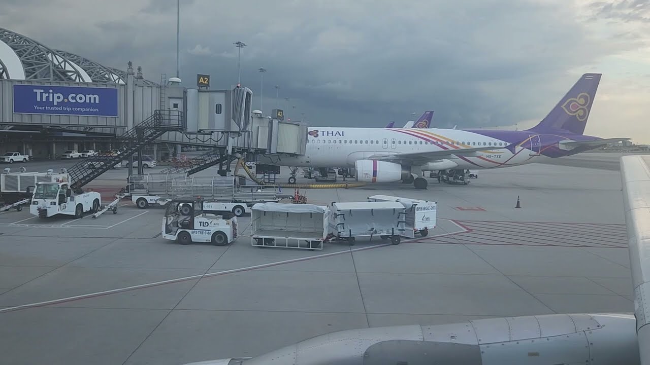 Bangkok Airways A319 Takeoff From Bangkok Suvarnabhumi Airport