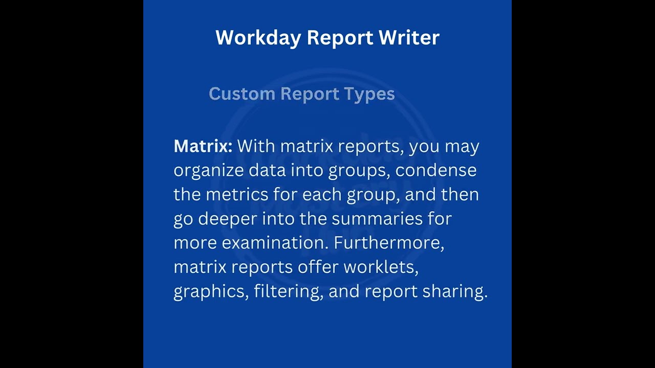 Building Custom Reports - 3: