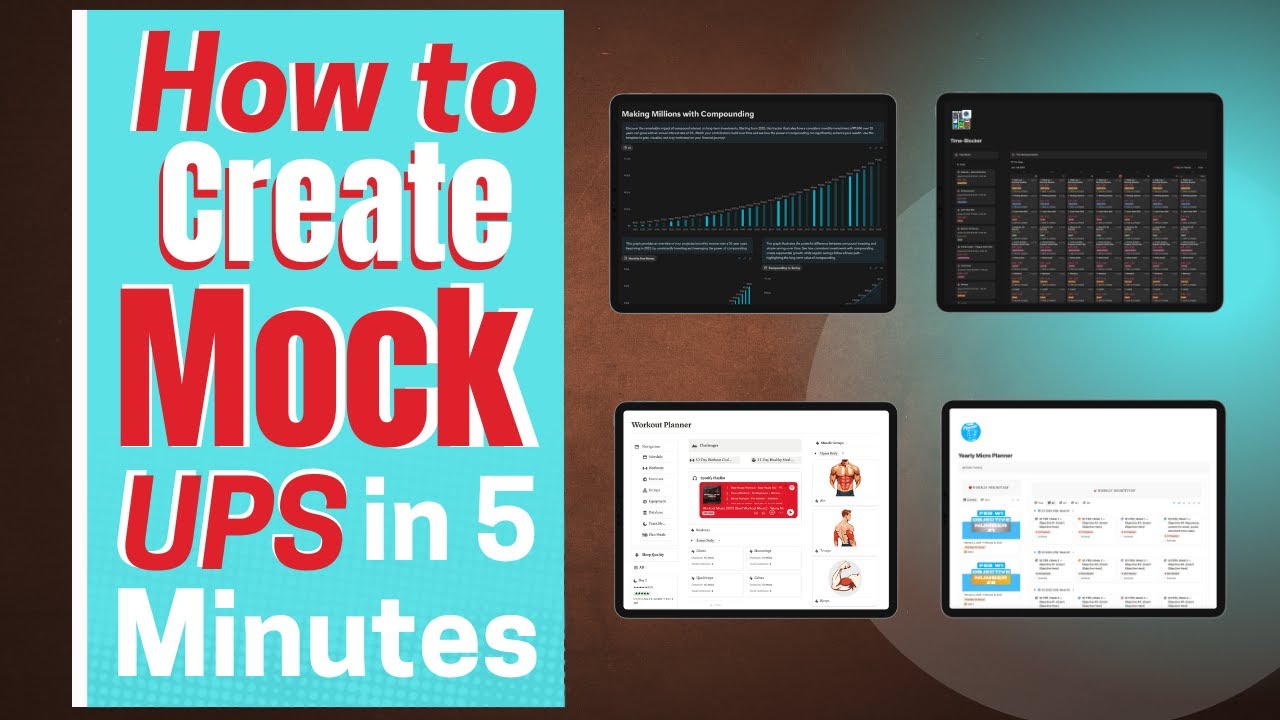 Create Professional Notion Template Mockups (On Windows)