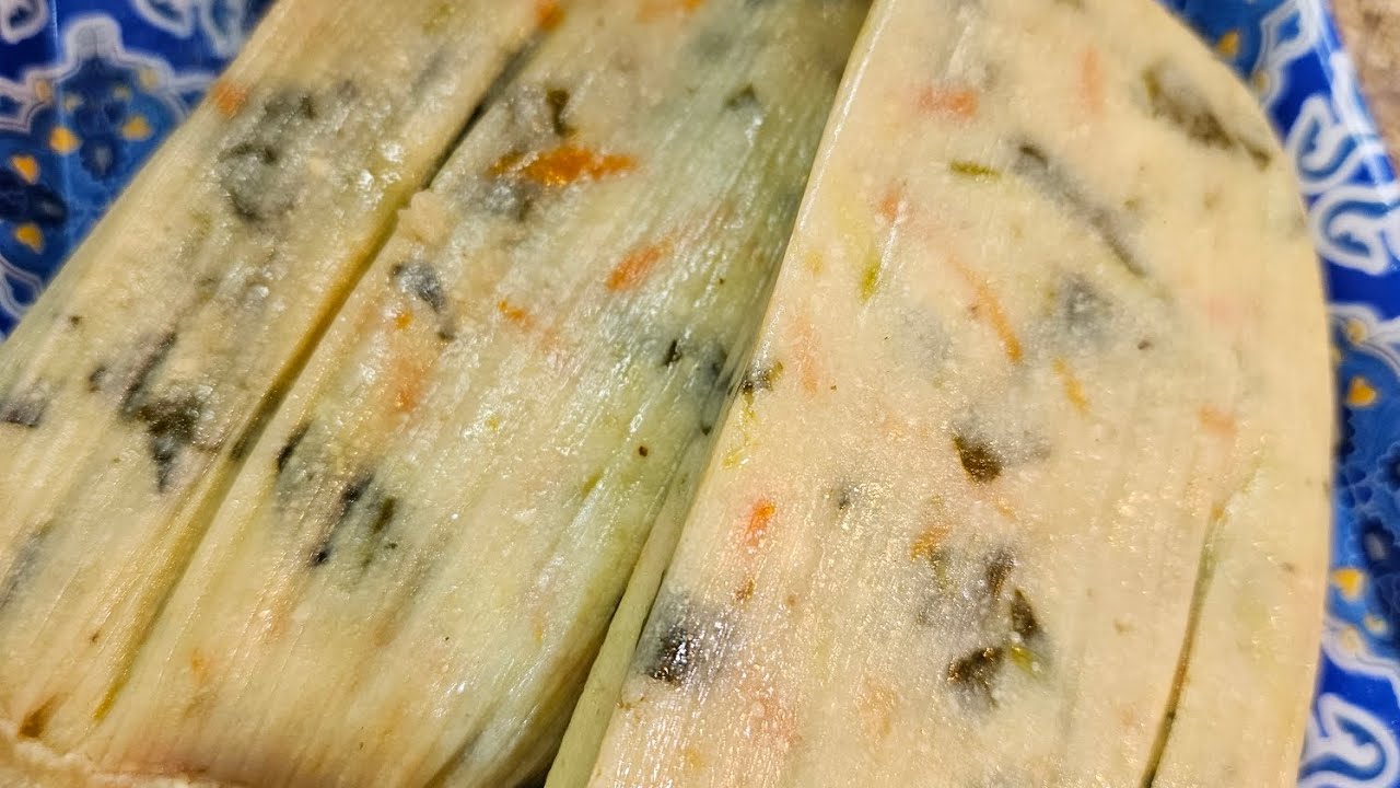 TAMALES DE VERDURA Y REQUESON