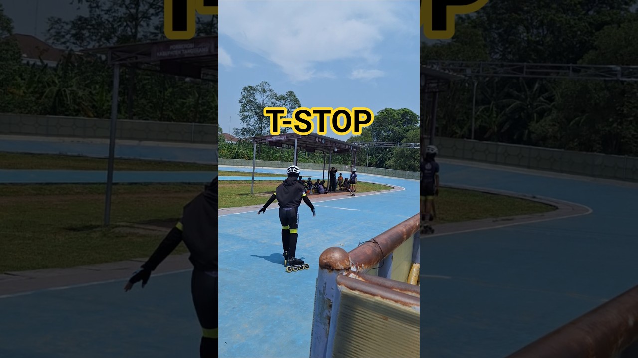 T Stop inline skate #inlineskate #inlinespeedskating #skating #athletejourney #fypシ゚viral #shorts