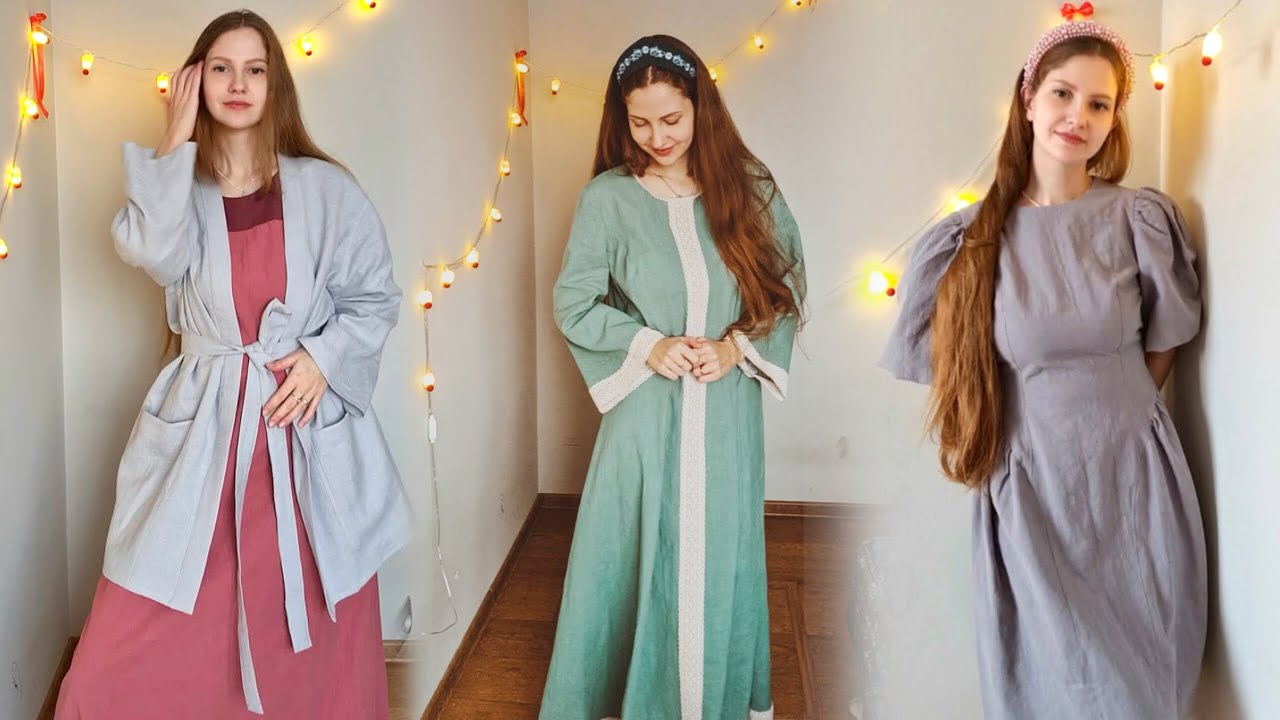 Одно краше другого 😍 самые красивые платья из крапивы и тёплого хлопка ✨ жакет кимоно из льна