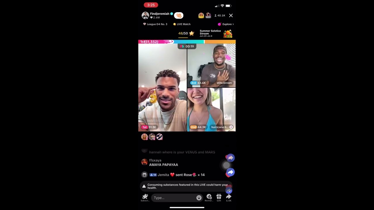 Love Island USA Jeremiah, Hannah and Jalen Answer TikTok Live Questions 