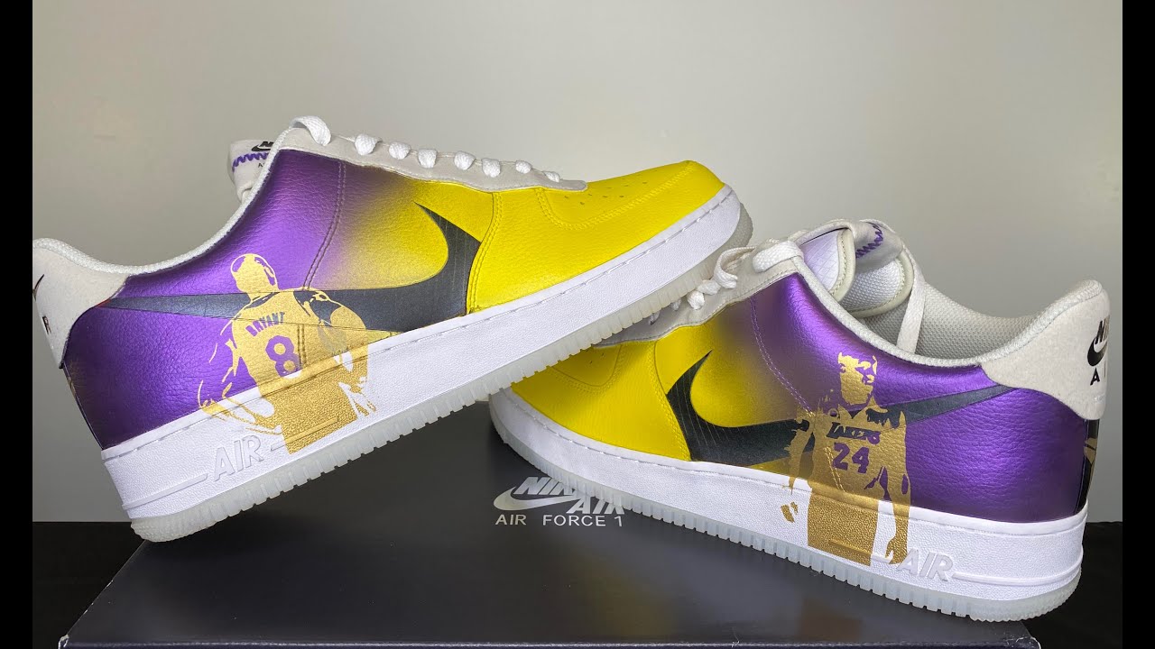 Kobe Custom Air Force 1 Tribute shoe Mamba