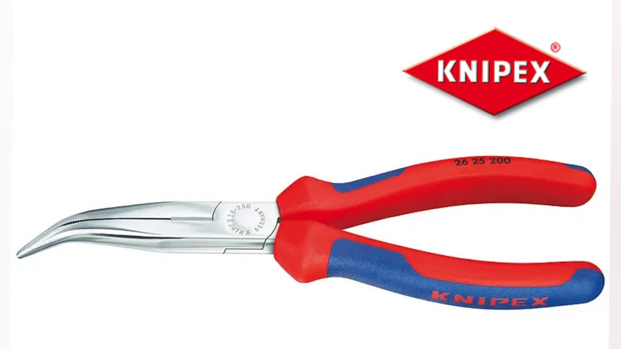 Длинногубцы с загнутыми губками KNIPEX 25-25-160.Обзор.